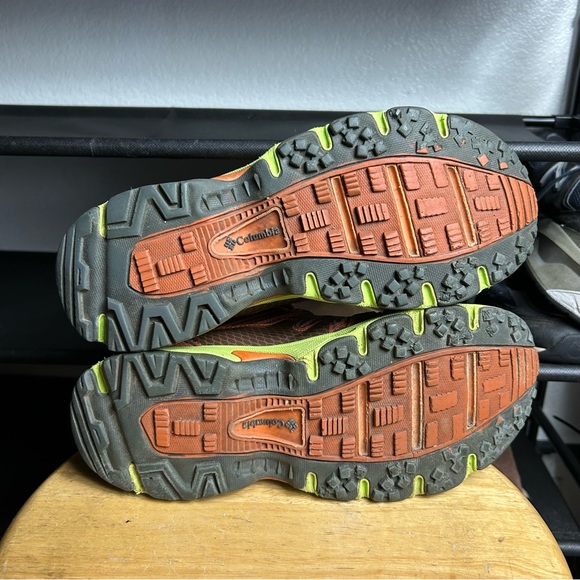 Columbia talus ridge orange brown yellow lace boots - Picture 6 of 7